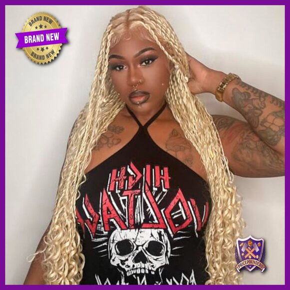30 Inch Full Lace Synthetic Wig Knotless Braided With Baby Hair main image 6